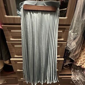 H&M Light Blue A-Line Skirt